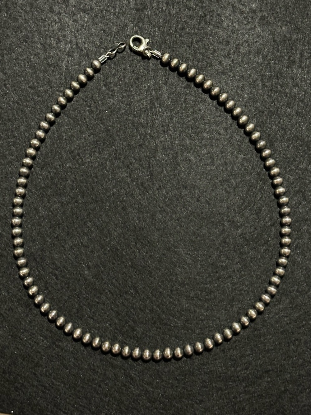 Sterling Silver Navajo Pearls 16” 4mm